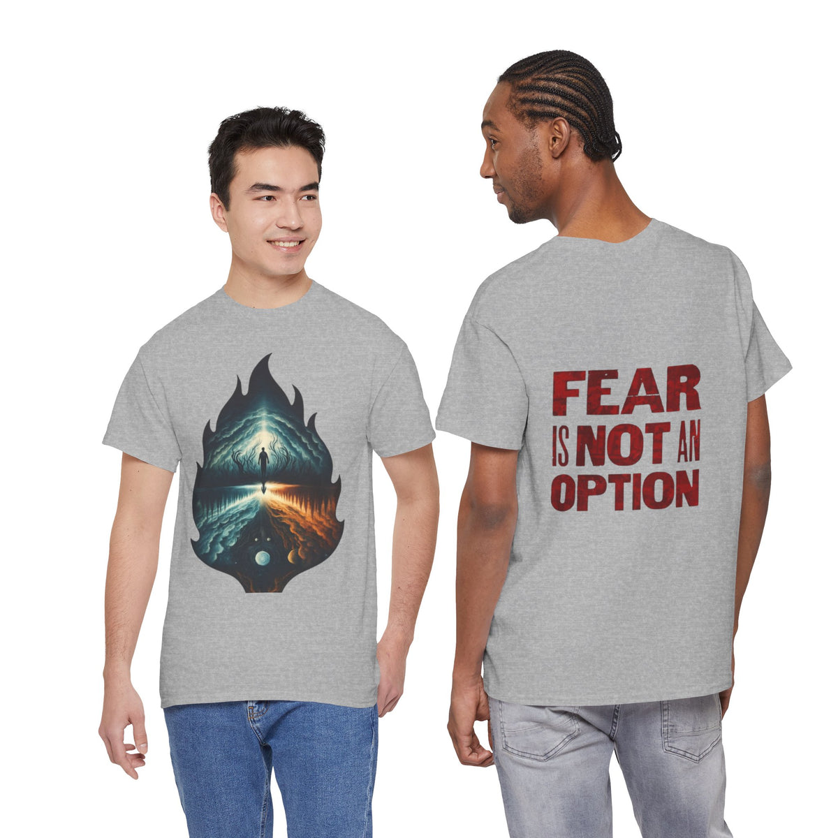 Fear is Not an Option- Energetic Statement Tee
