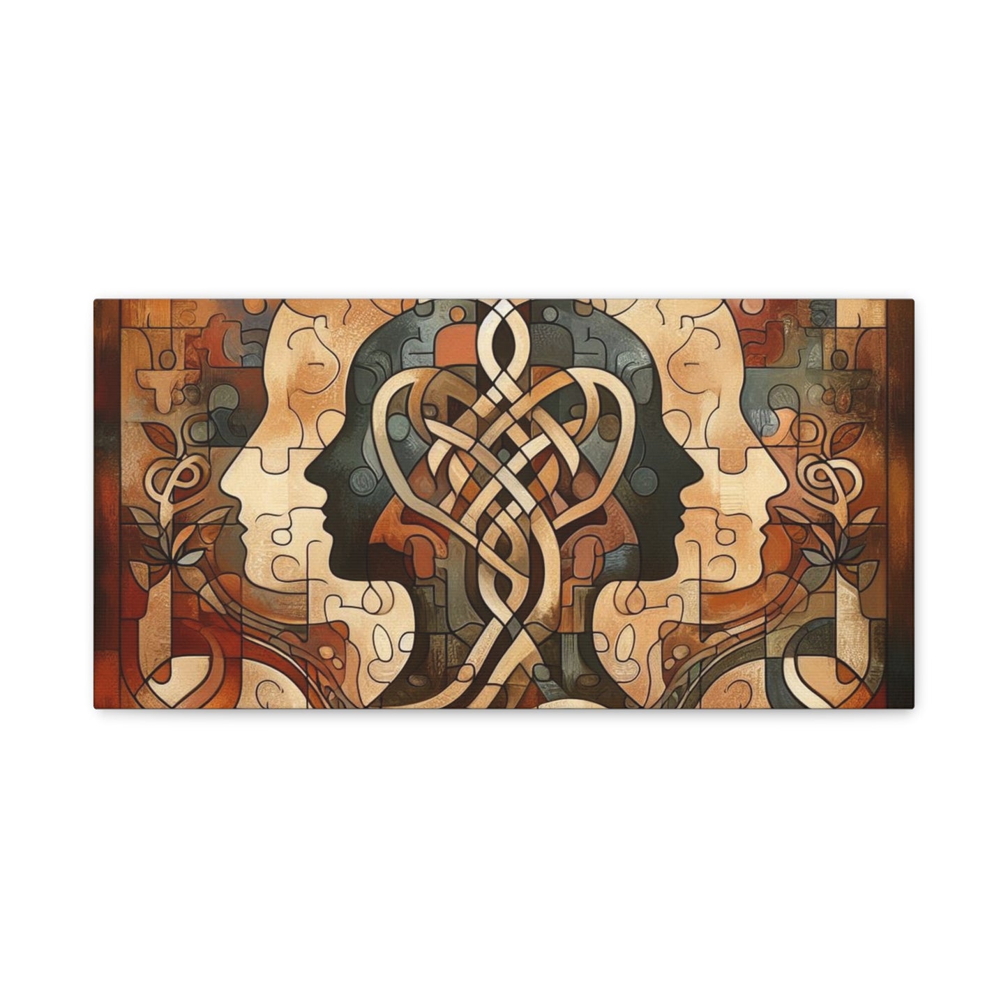 Mirror of Self Knowing Custom Canvas Print