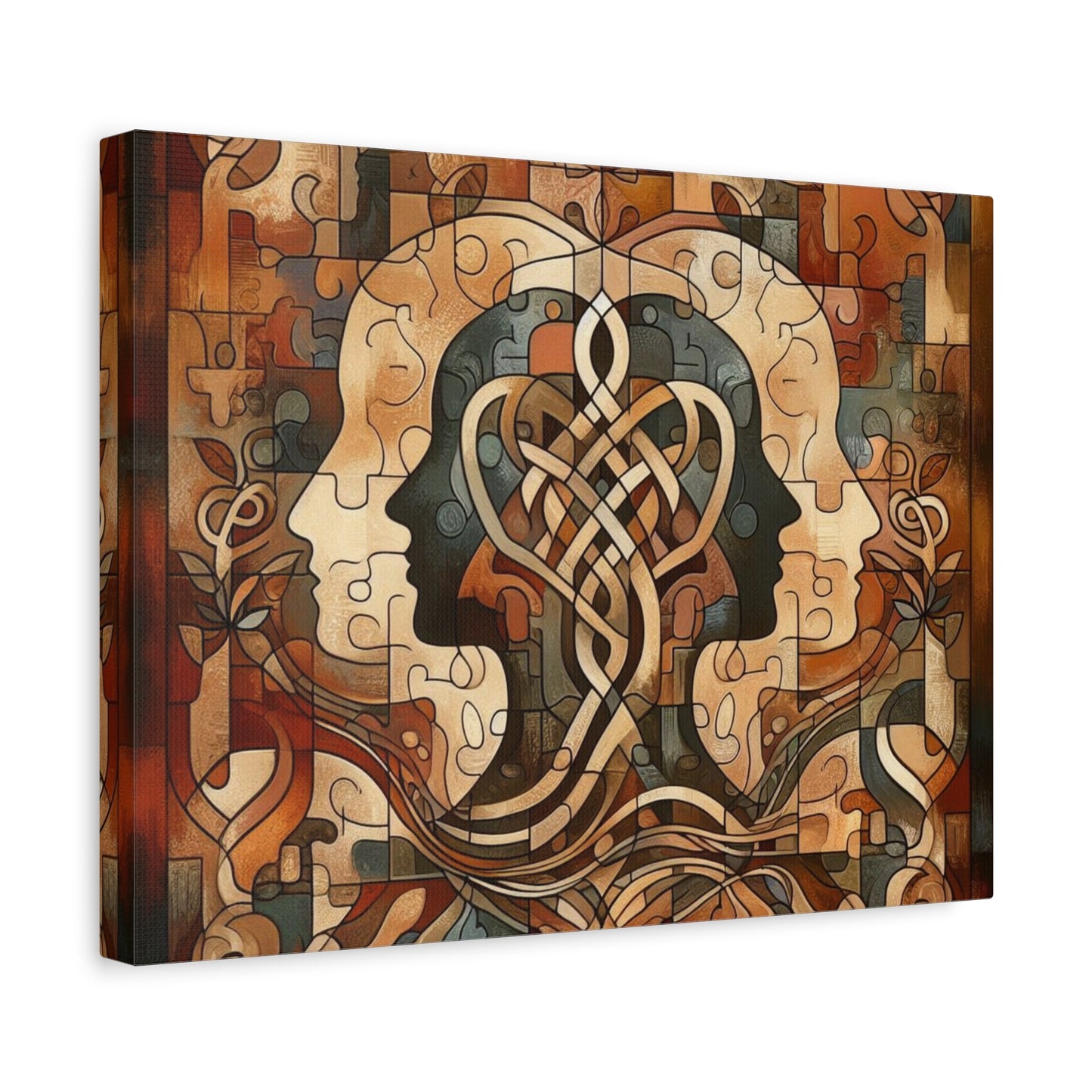 Mirror of Self Knowing Custom Canvas Print