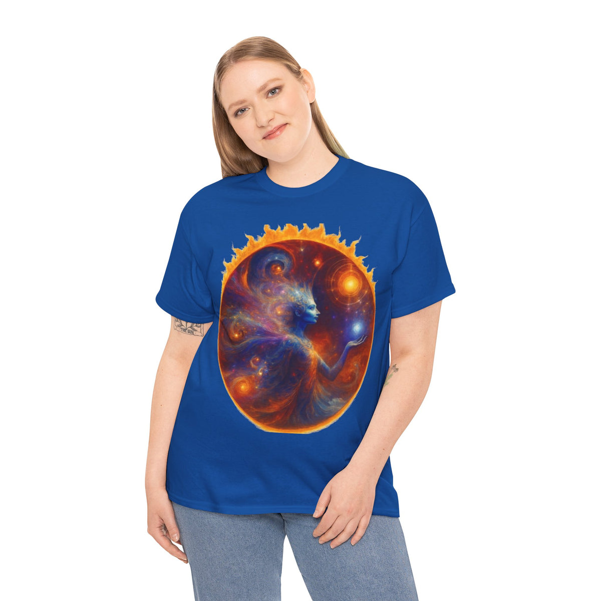 Let Your Light Shine Through – Cosmic Empowerment Tee for Soul Expression & Spiritual Radiance
