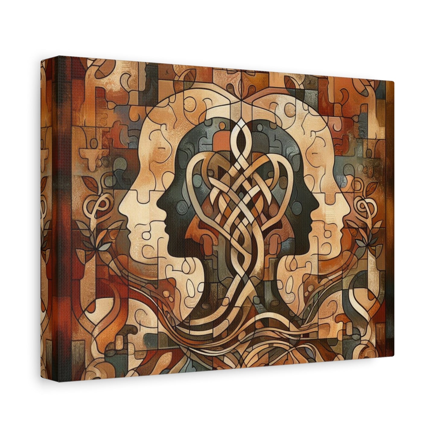 Mirror of Self Knowing Custom Canvas Print